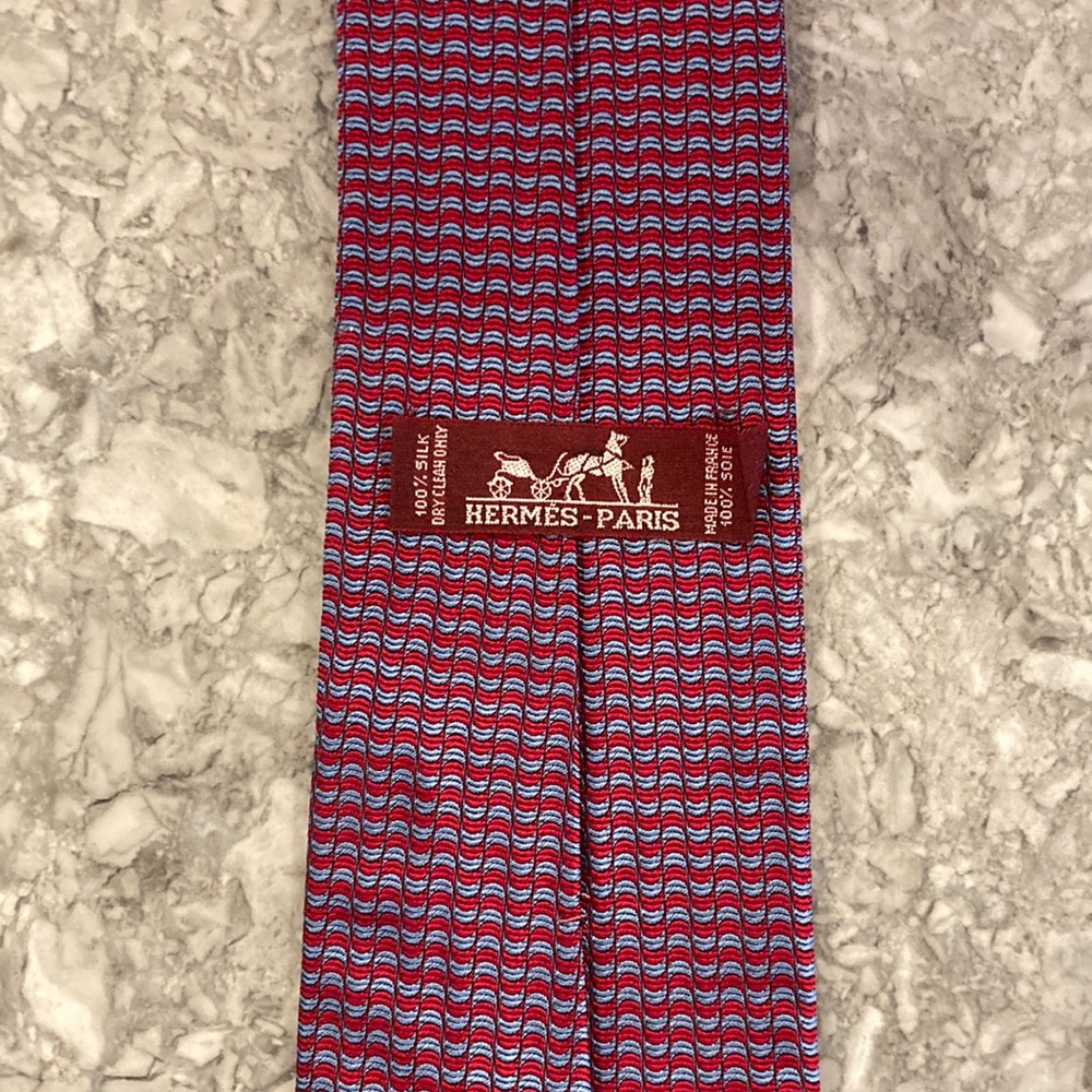 Hermes silk tie